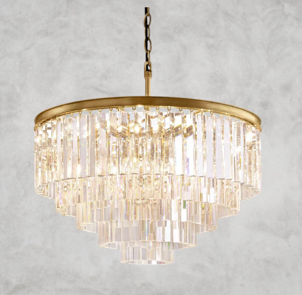 1920s Odeon Round Chandelier 20", 32", 44"